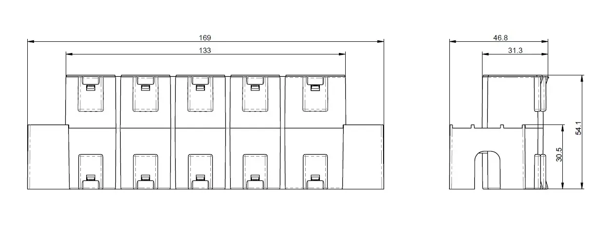 Läpivientiholkki Etman 4x20MM 1x25MM HOLVI ETM800S