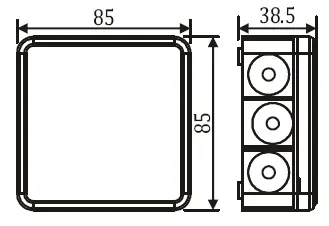 Jakorasia Etman ET85 85x85x38,5 IP65