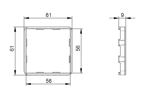 Sovitin Etman DesignX ADAPTERI 55x55 VAL