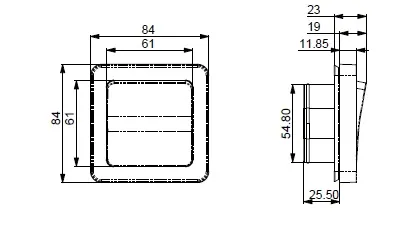 Kytkin Etman DesignX 1/6/16A/250VAC/IP44 UPJ VAL