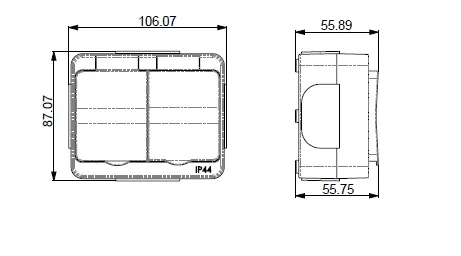 Pistorasia Etman DesignX 2S/16A/IP44 PPJ VAL