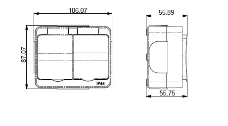 Pistorasia Etman DesignX 2S/16A/IP44 MUS