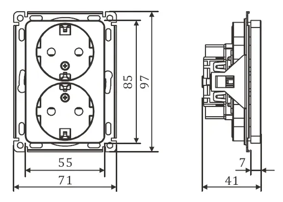 Pistorasia Etman Novett 2S/16A/IP21 UKJ 0X VAL, MATALA