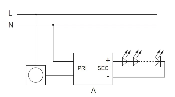 LED-liitäntälaite Etman ETLED DIM 9W 350mA 13-26V