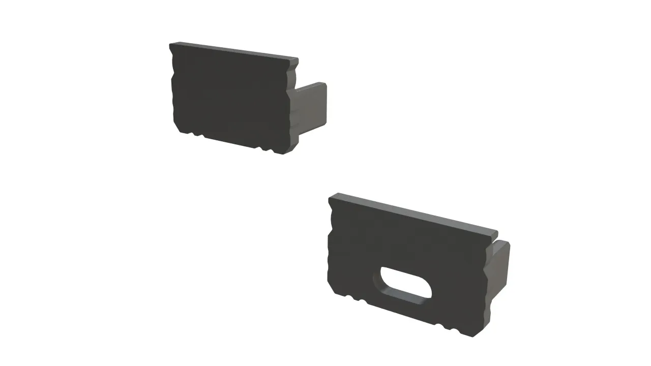 LED-profiili Etman DUCT LOW 10MM MUS SET