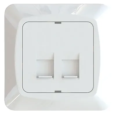 Telerasia Etman Novett 2xRJ45 Keystone 15,6x19,8 PL PUN